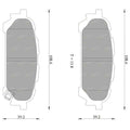 Rear Disc Brake Pad Set for Subaru Forester (2003-2008)