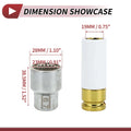 Set of 2 Wheel Lock Lug Nuts with 21 Teeth Anti-theft Key for Porsche Cayenne