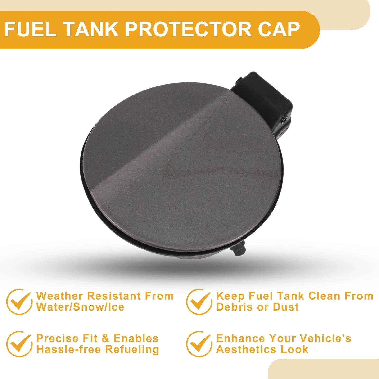 Fuel Tank Door Cap for Volkswagen Magotan (2011–2019) 3AD809857 Dark Gold Tone