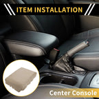 Console Pad Cover for Nissan Titan (2004–2014) Microfiber Leather Beige