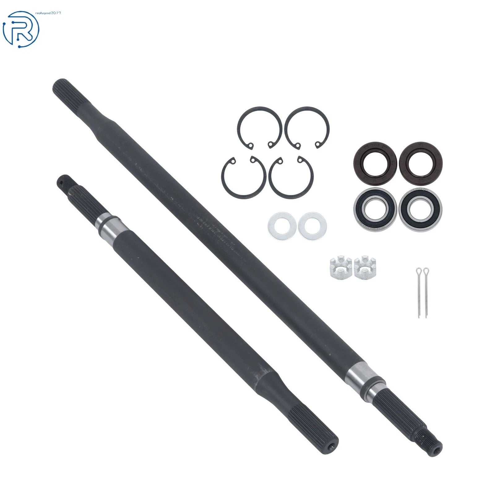 Rear Axle Shaft with Bearing Seal Kit for EZGO TXT Medalist (1994–2013)