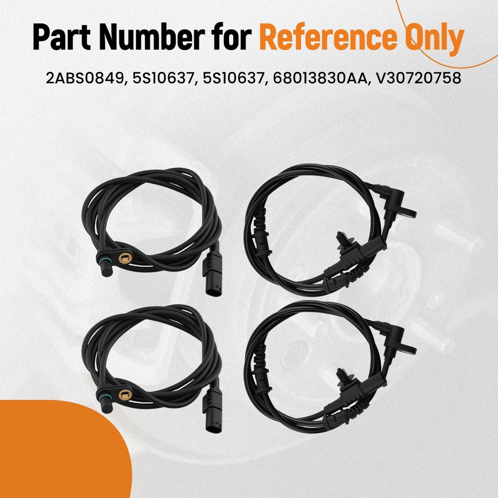 4X ABS Wheel Speed Sensor for Mercedes-Benz Sprinter 2500 3500 (2007–2018)