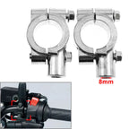 22MM M8 Chrome Motorcycle Handlebar Mirror Mount Clamp