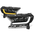 Switchback LED DRL Signal Projector Headlights for Ranger Lariat (2019–2023)