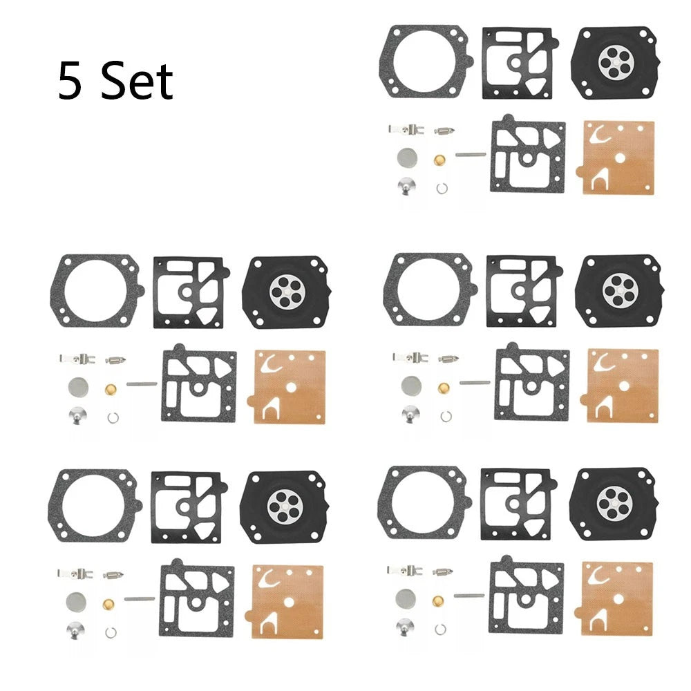 Set of 5 Carburetor Repair Kits for Walbro K22-HDA Chainsaw