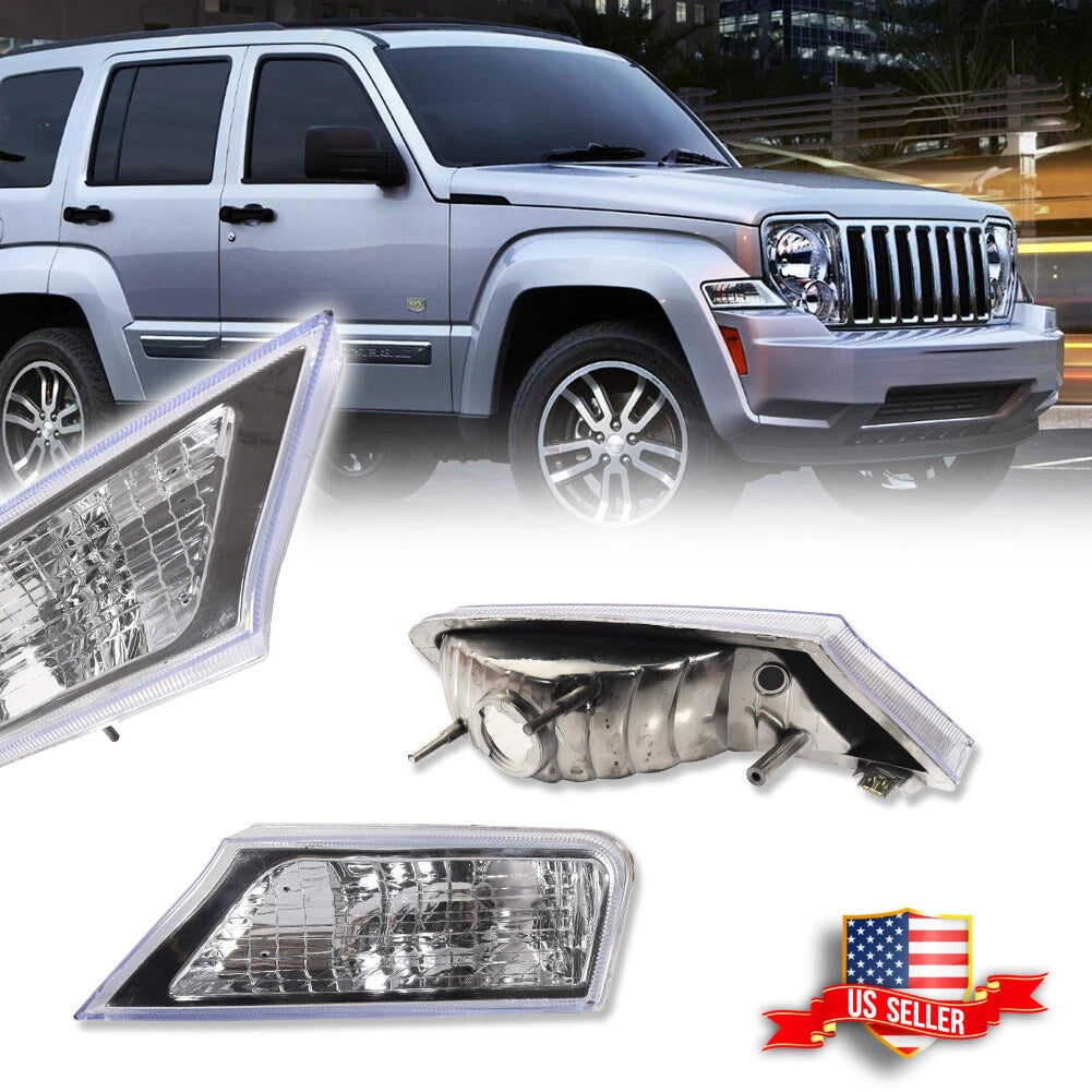 Fender Mounted Clear Marker Signal Lights for Jeep Liberty (2008–2012)