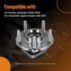 2pc Front LH RH Wheel Hub & Bearing for Chevrolet Caprice (2011–2013) BR930782