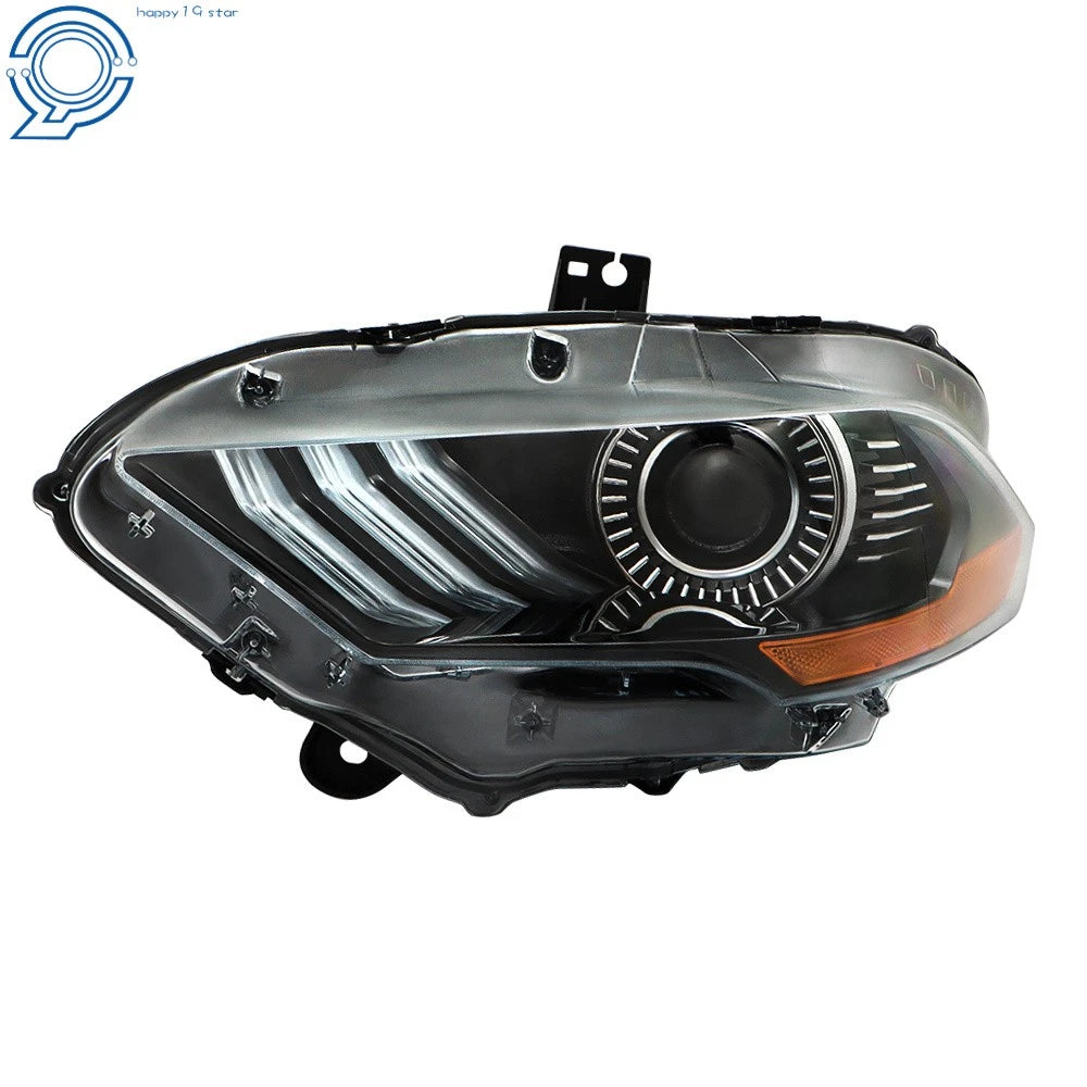 Black Projector Headlight with Clear LED for Ford Mustang (2018-2020)