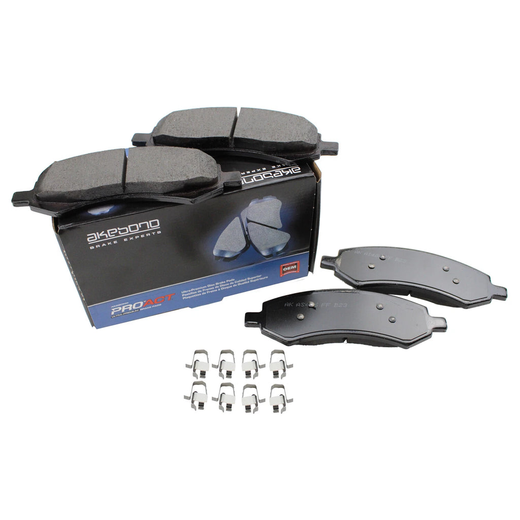 Set of 4 Akebono ProACT Front Ceramic Brake Pads for Chrysler Dodge Mitsubishi Ram
