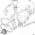 Servo Pump 3887373 for Volvo Penta 4.3 5.0 5.7 8.1 V6 V8 (1998–2023)