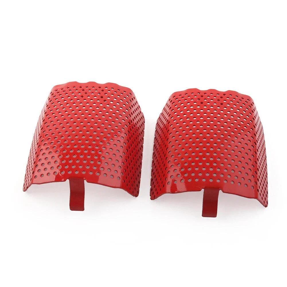 Red Steel Front Caliper Screen Inserts for Harley V-Rod, Touring (2006-2019)