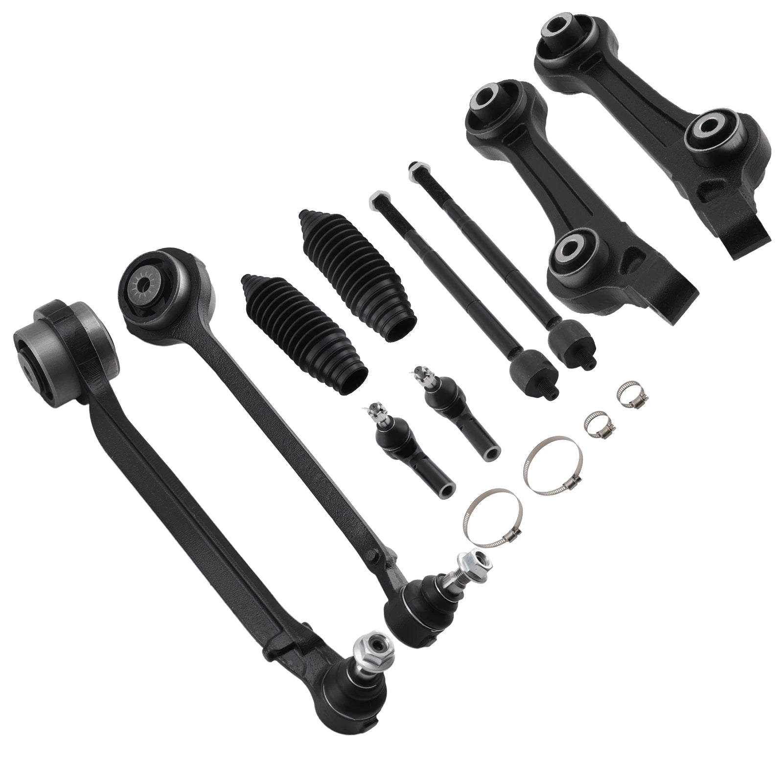 10pc Front Lower Control Arms Tie Rod for Dodge Challenger Charger 300 (2011–2014)