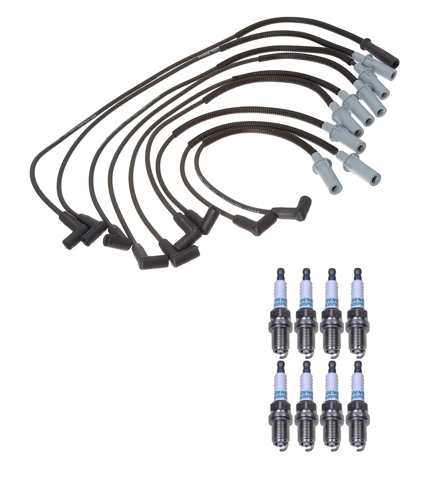 Denso Wire Set & 8 Iridium Spark Plugs for Dodge 5.2 5.9 V8 (1994–2003)