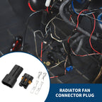 2 Pin Radiator Fan Connector Plug Male Female for Honda 