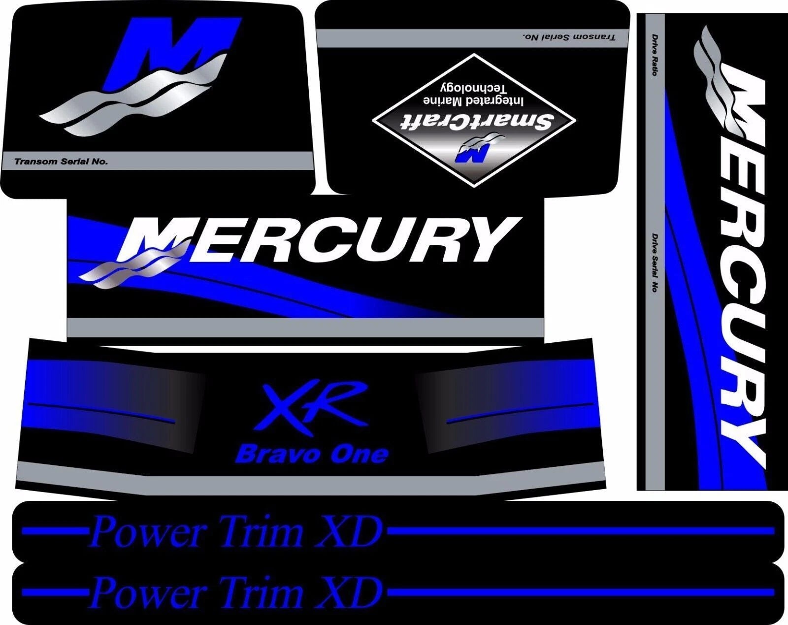 Sticker Set for Mercruiser Bravo One XR (New)