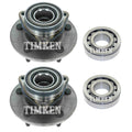 Front & Rear Wheel Bearings & Hubs Kit for Dodge Ram 1500 (2002–2008)