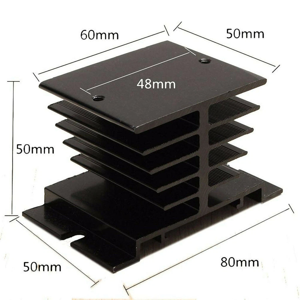 Relay Aluminum Radiator 10A-40A for Single Phase (3.15" x 1.97")
