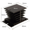 Relay Aluminum Radiator 10A-40A for Single Phase (3.15" x 1.97")