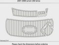 EVA Foam Pads for Larson 206 Senza (2008) Cockpit Swim Platform Mat