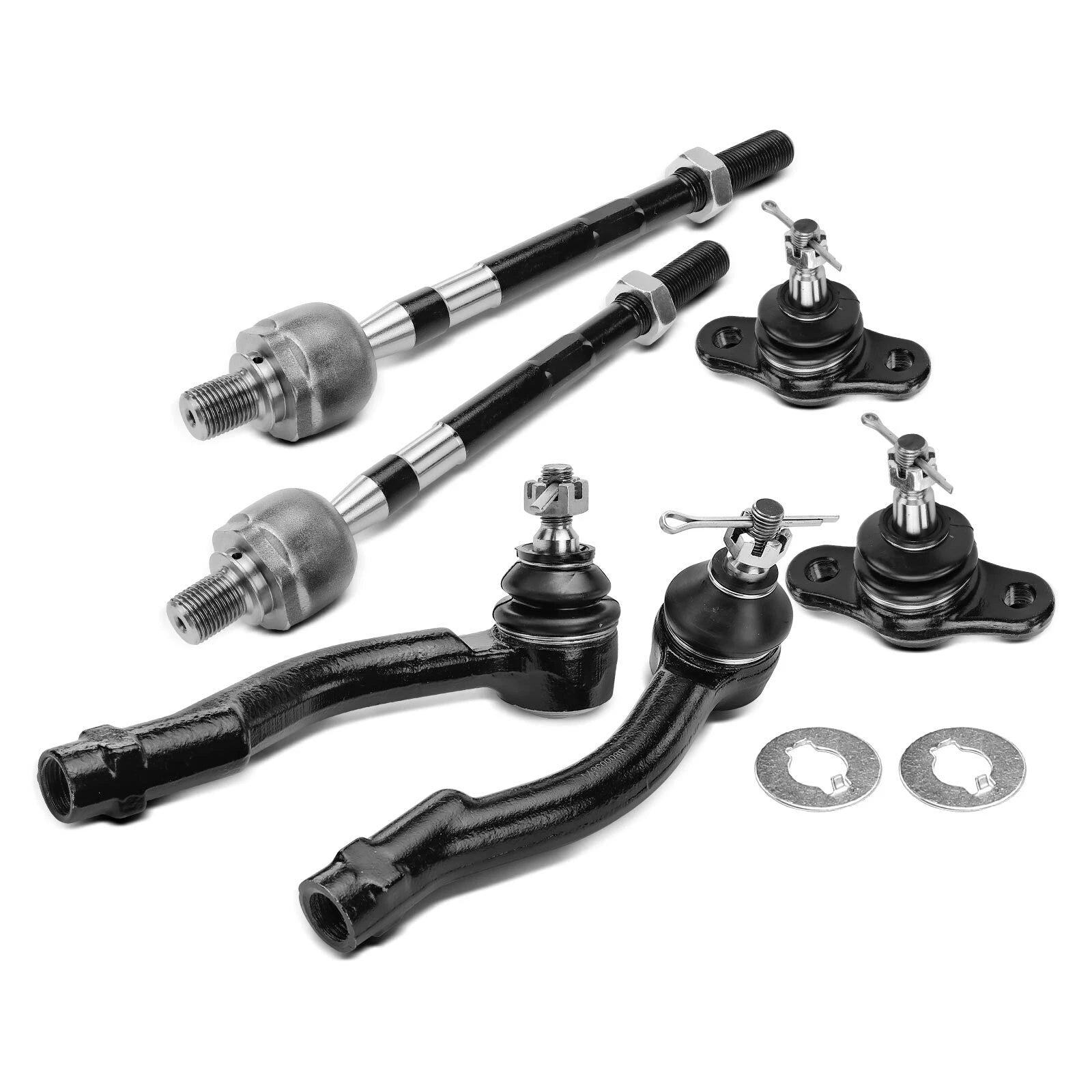 6x Front Ball Joints & Tie Rod End Kit for Hyundai Tucson (2005–2009)