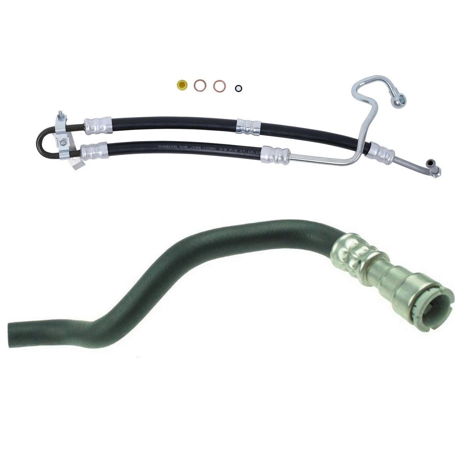 Sunsong Power Steering Pressure & Return Line Hose Kit for BMW E46 (1998–2006)