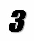 3" Supercross Racing Number Decal for One Industries (6")
