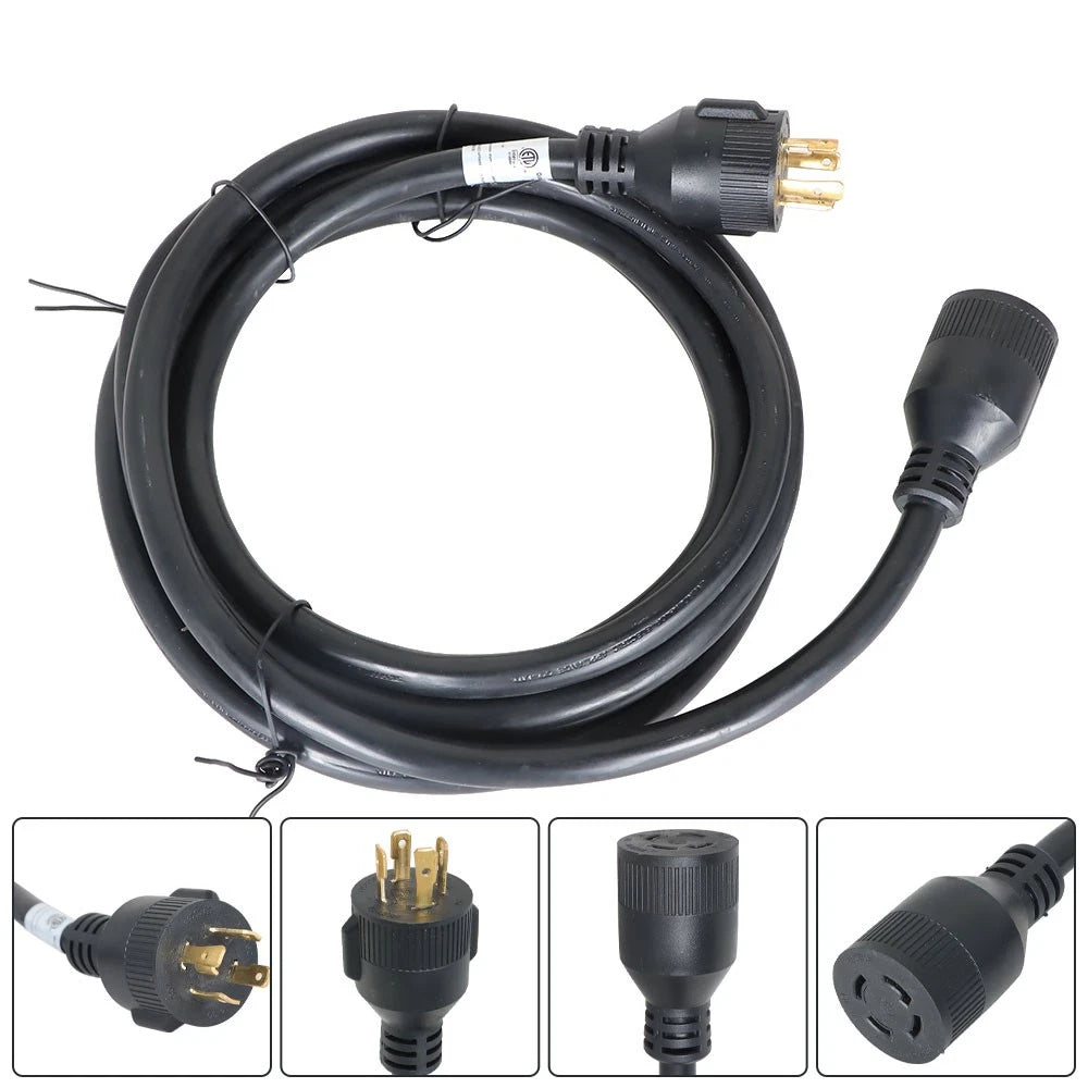 15Ft Generator Power Extension Cord with Power Inlet Box for Generator