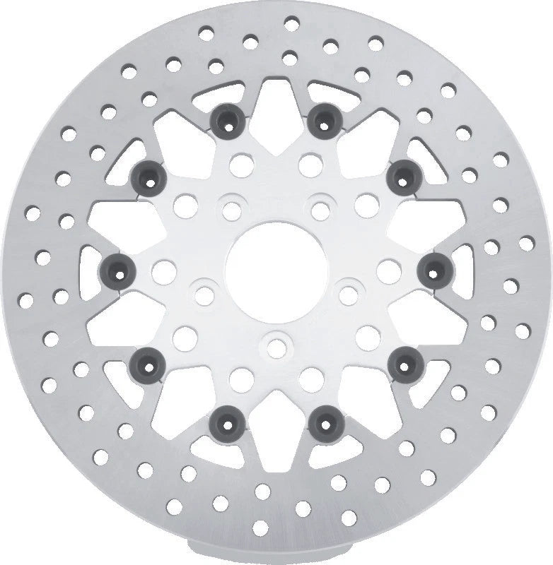 11.8in Floating Rotor for Harley FLH FLT (2008–Present) - Mesh Silver