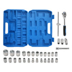 32PC Socket Wrench Set 1/2" 8-32mm Chrome Steel for Universal Use