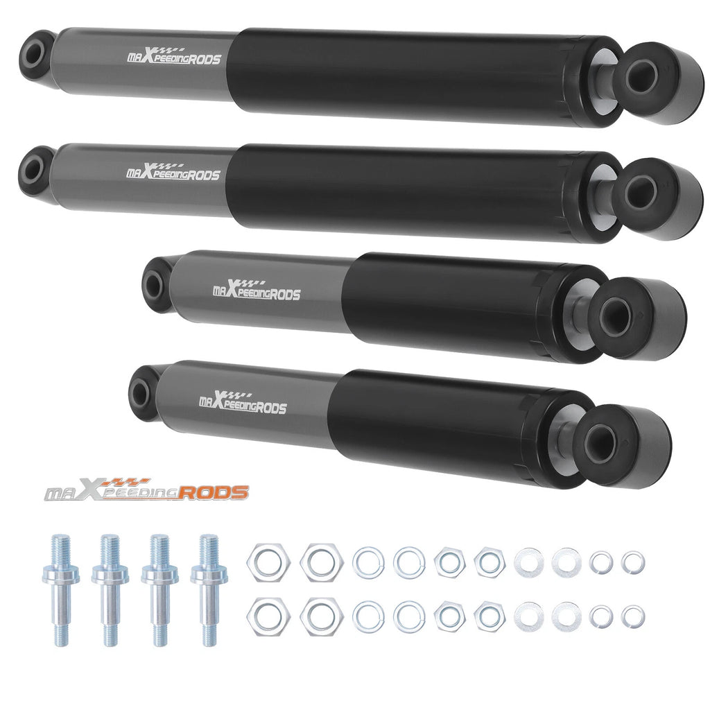 Front/Rear Lowering Shock kit for 2-5"F & 4-7" R Drop For Chevy/GMC C10 73-87