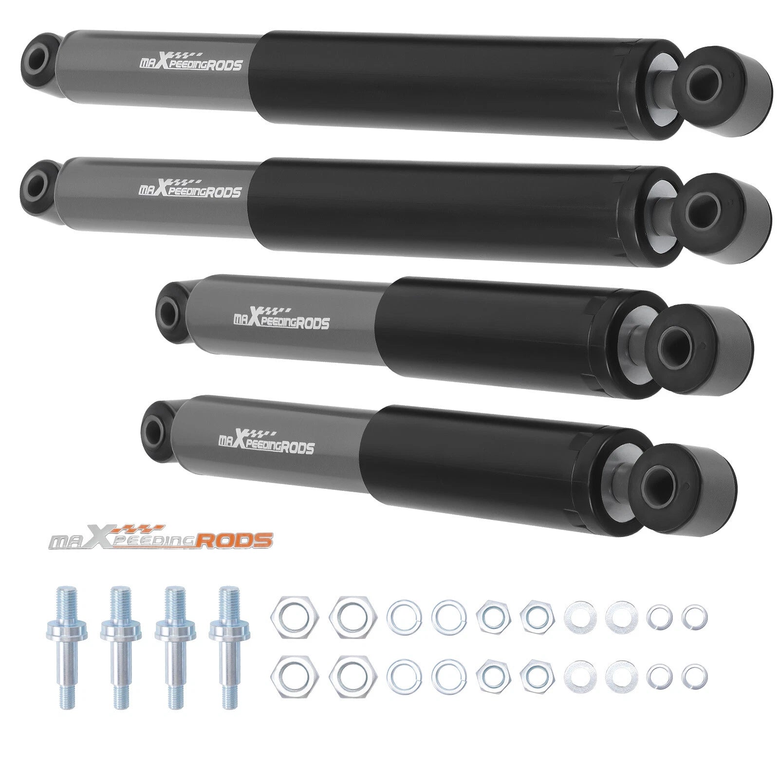 Front/Rear Lowering Shock kit for 2-5"F & 4-7" R Drop For Chevy/GMC C10 73-87