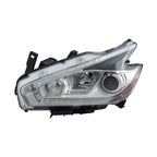 Driver Headlight for Nissan Murano (2015-2016) Clear Lens Halogen