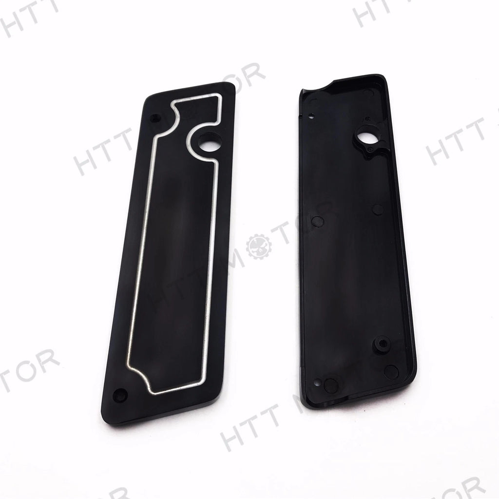 Grooved Saddlebag Latch Cover Set for Harley FLTR Road Glide (1998–2009)