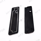 Grooved Saddlebag Latch Cover Set for Harley FLTR Road Glide (1998–2009)