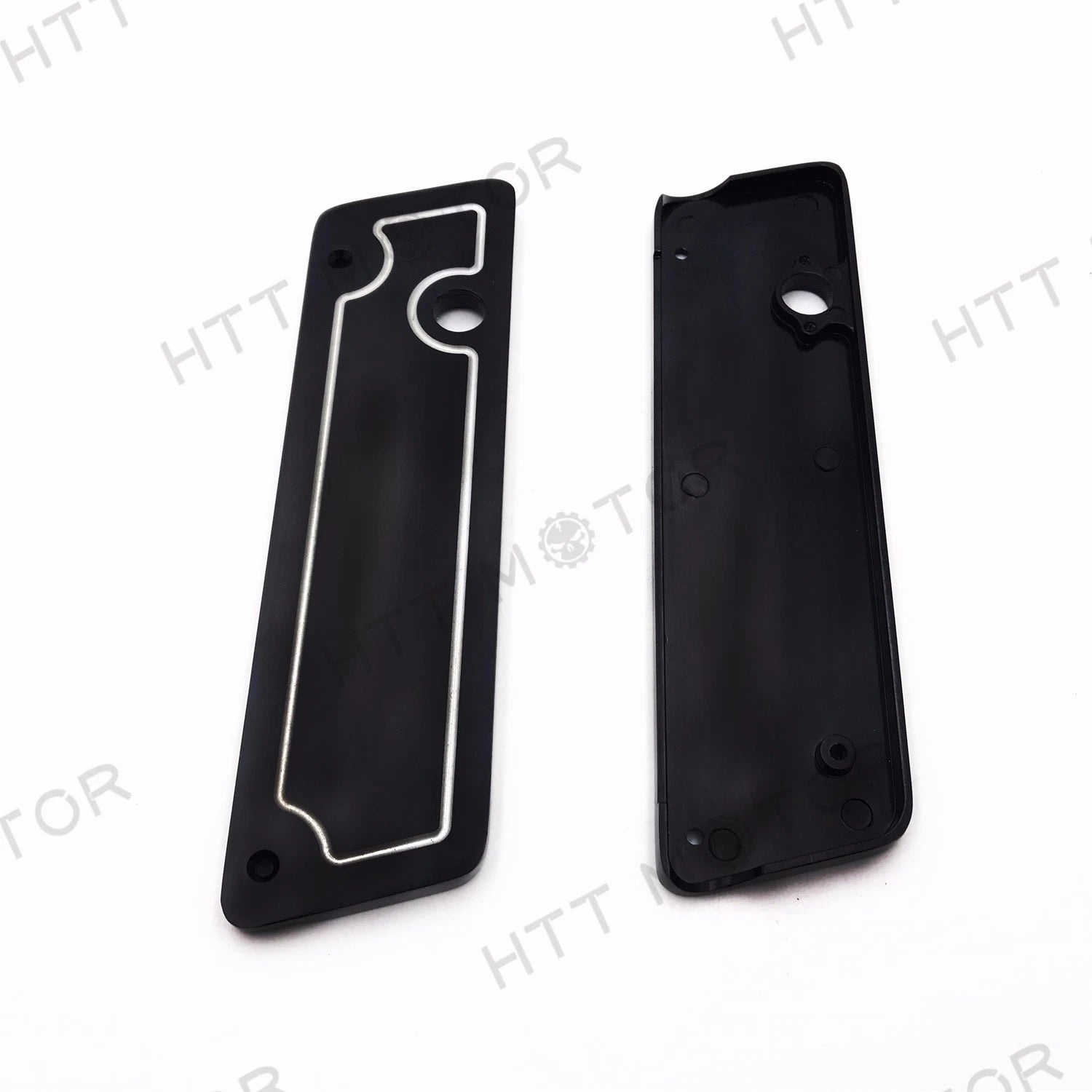 Grooved Saddlebag Latch Cover Set for Harley FLTR Road Glide (1998–2009)