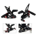 Rear Footpegs for Kawasaki Z900 2021-2023 - Black Aluminum