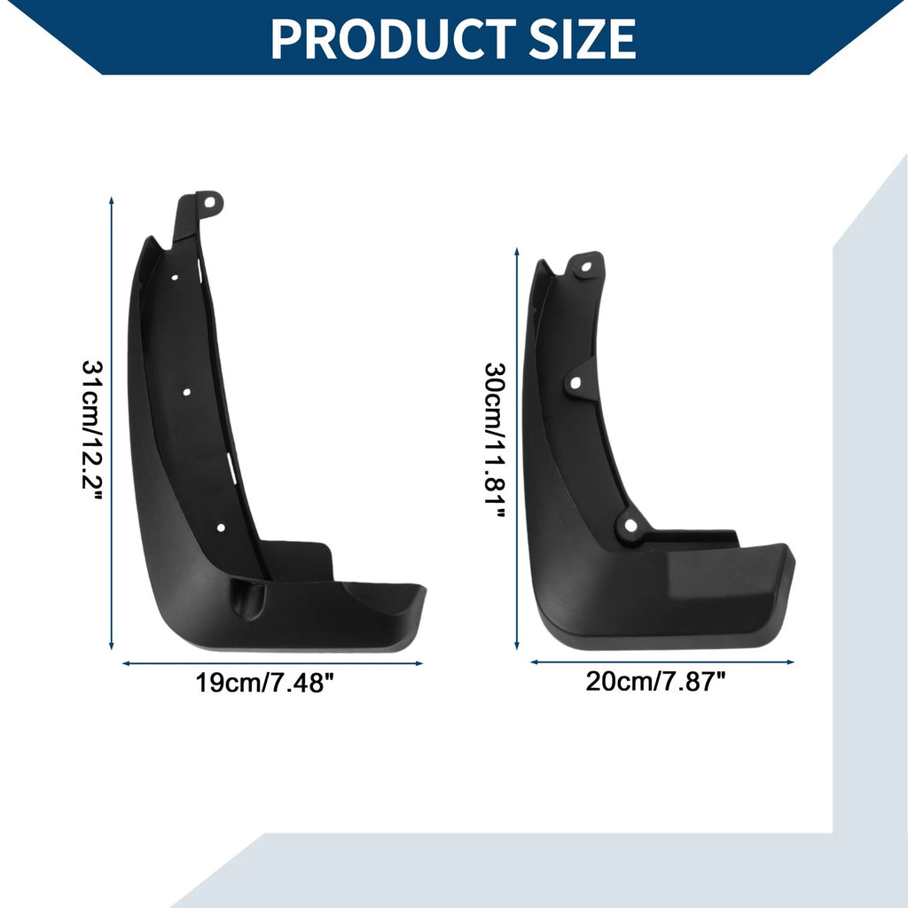 Set of 4 Mud Flaps Splash Guards for Honda Breeze (2019–2022)