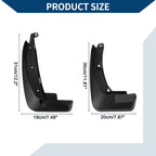 Set of 4 Mud Flaps Splash Guards for Honda Breeze (2019–2022)