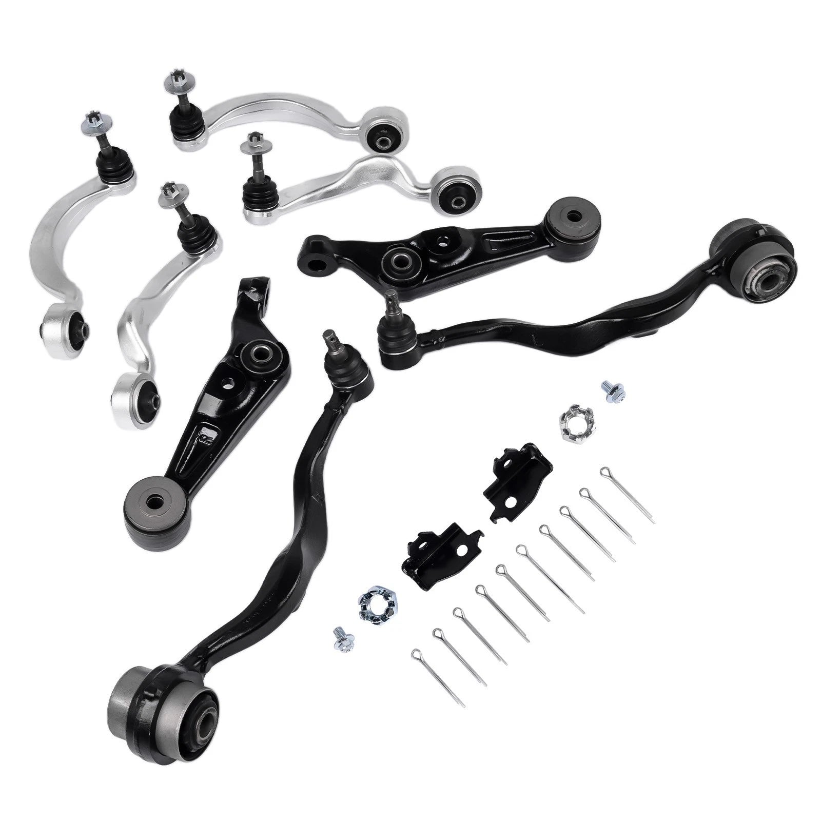 Set of 8 Front Upper & Lower Control Arms for Lexus LS460 LS460L LS600h (2007–2017)