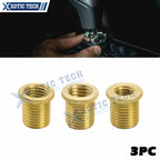 3PCS Gear Shifter Thread Adapter Nuts Set for M10x1.25–M10x1.5 & M8x1.25