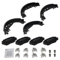 Front Ceramic Brake Pads & Rear Drum Shoes Set for Toyota Yaris (2006–2014)
