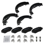 Front Ceramic Brake Pads & Rear Drum Shoes Set for Toyota Yaris (2006–2014)