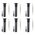 Set of 6 Denso Iridium Power Spark Plugs & Coil Boots for Concorde Intrepid Stratus (1998–2004)