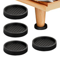 Set of 4 Round Anti-Slip Silicone Coasters for Hardwood Floors
