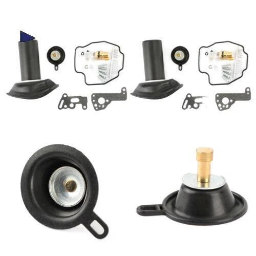 Set of 2 Carburetor Repair Kit Plunger Diaphragm for Yamaha Virago 535 (1990–2001)