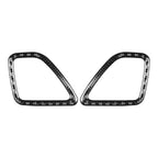 Carbon Black Dashboard Air Vent Outlet Cover Trim for Jeep Cherokee (14-23)