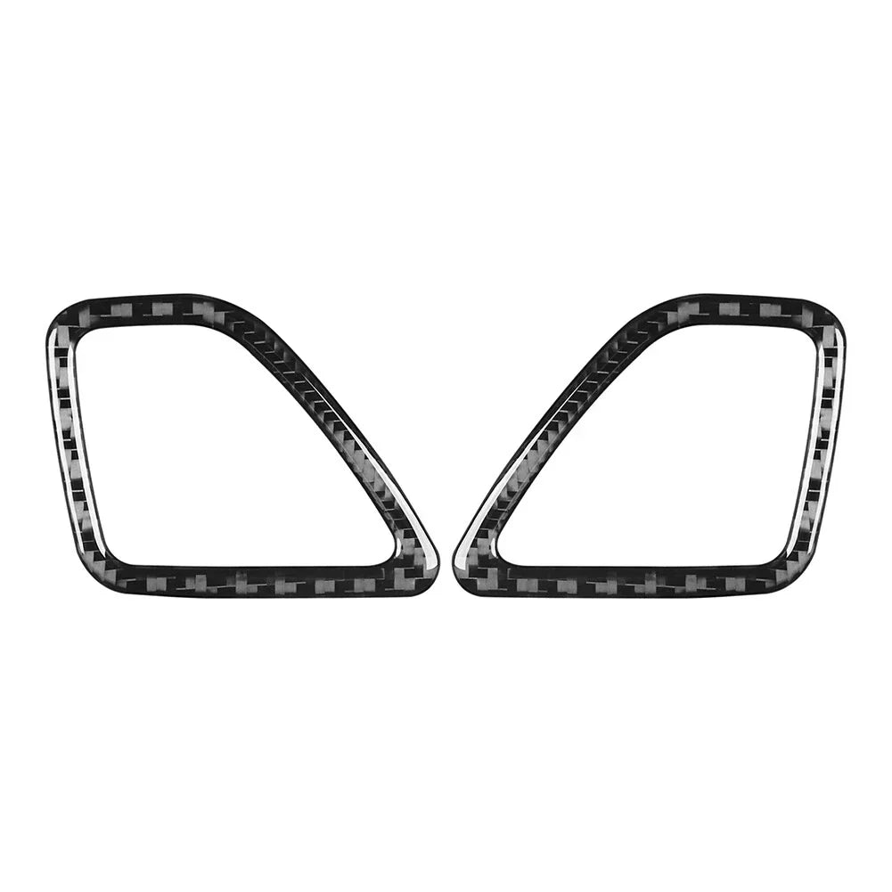 Carbon Black Dashboard Air Vent Outlet Cover Trim for Jeep Cherokee (14-23)
