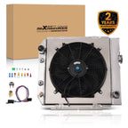 3 Row Aluminum Radiator Fan Shroud Kit for Ford Mustang V8 (1965–1966)