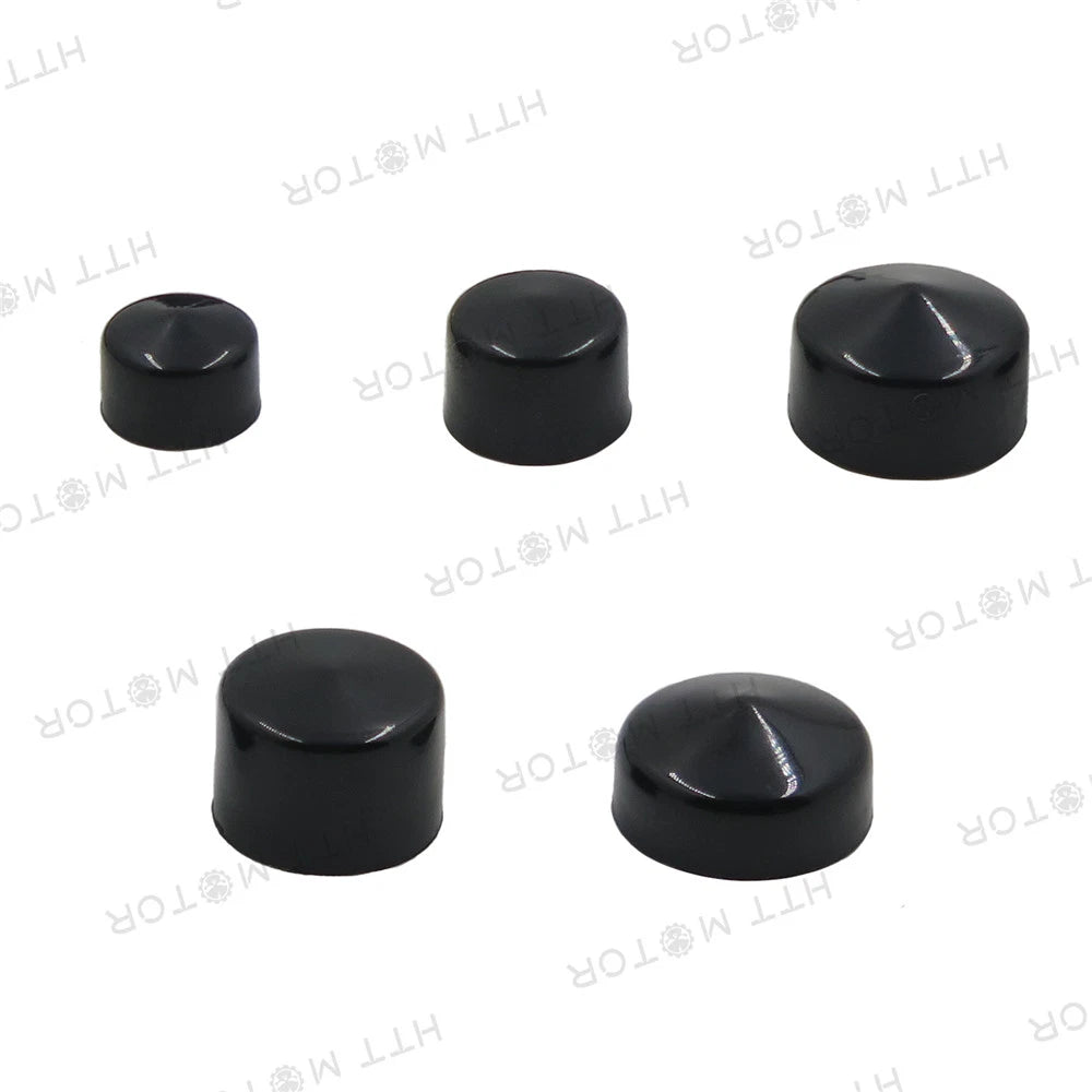 Black Bolt Toppers Caps for Harley FLT FLH (2007–2013)