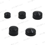 Black Bolt Toppers Caps for Harley FLT FLH (2007–2013)